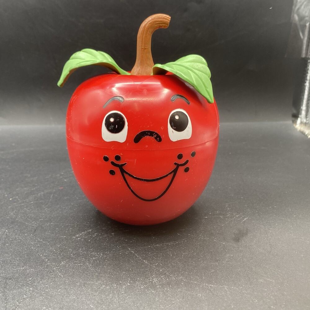 Vintage 1972 Fisher-Price Happy Apple Roly Poly Chime